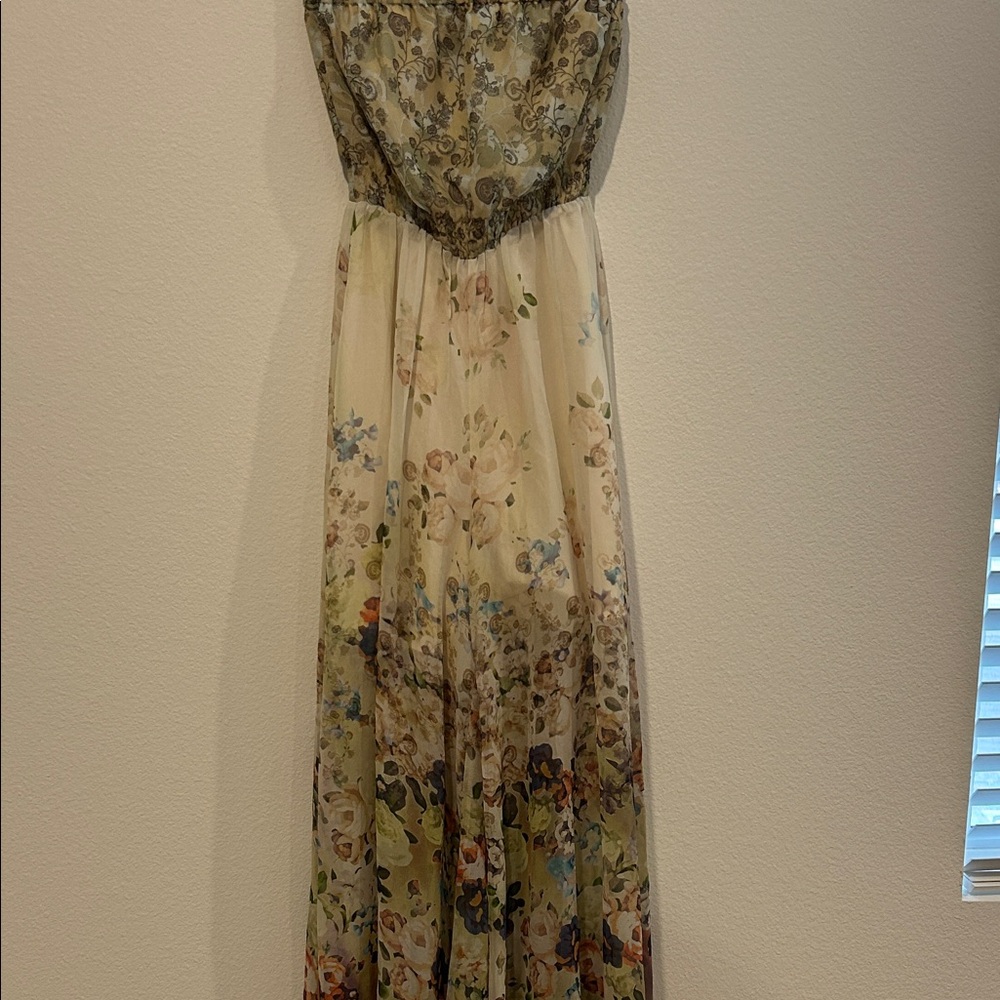 Mm Couture Floral Palazzo Jumpsuit